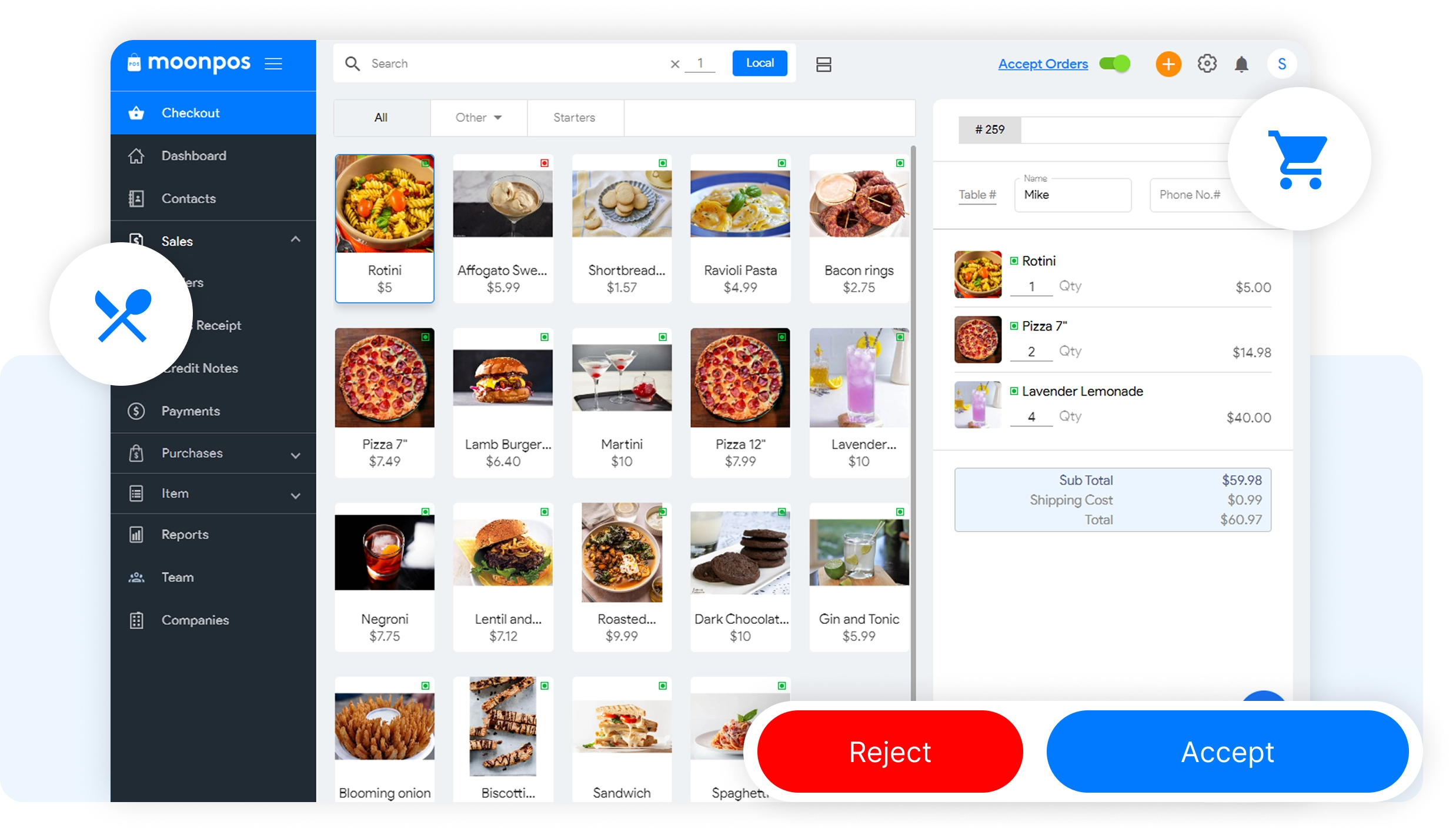 Accept Orders Online