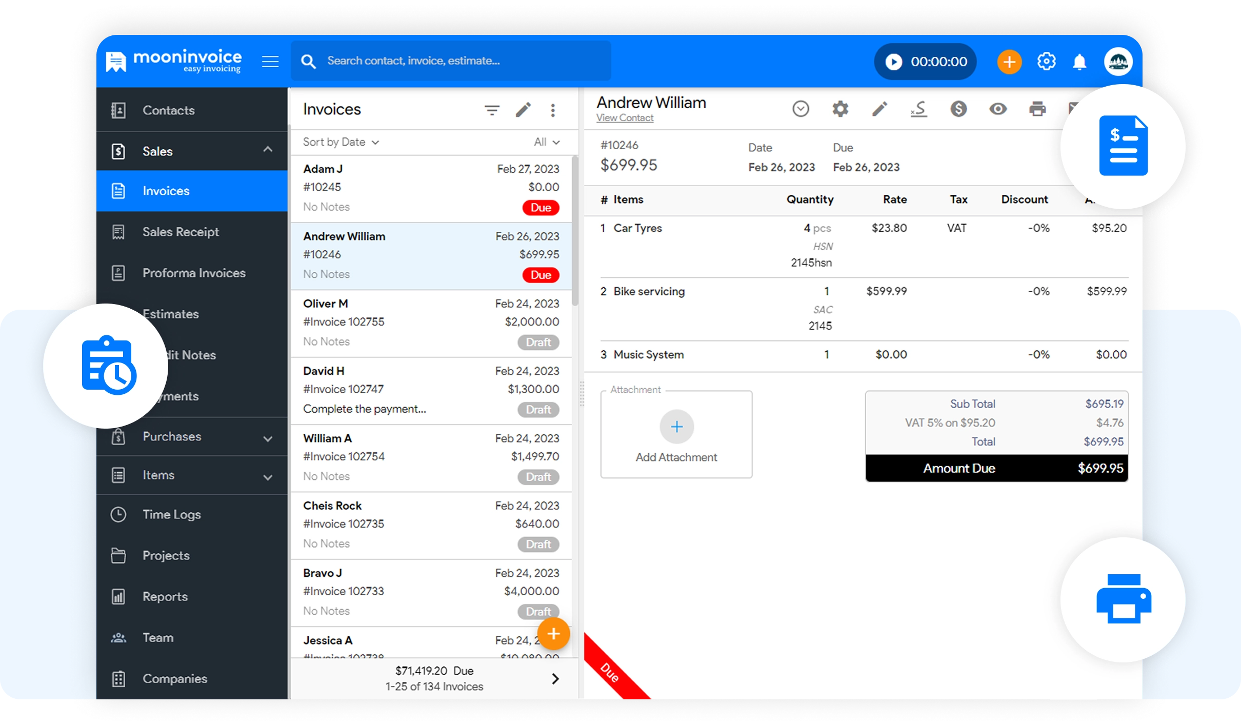 Generate Invoices in the Blink of an Eye