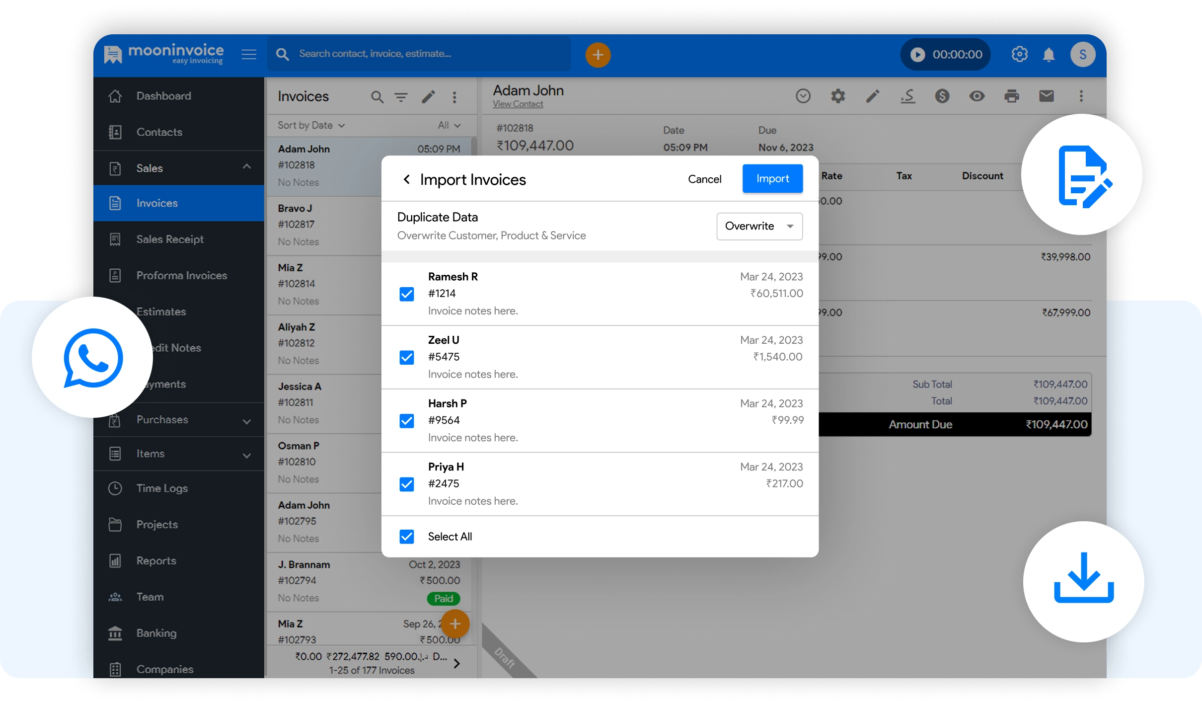 Bulk Upload e-Invoices