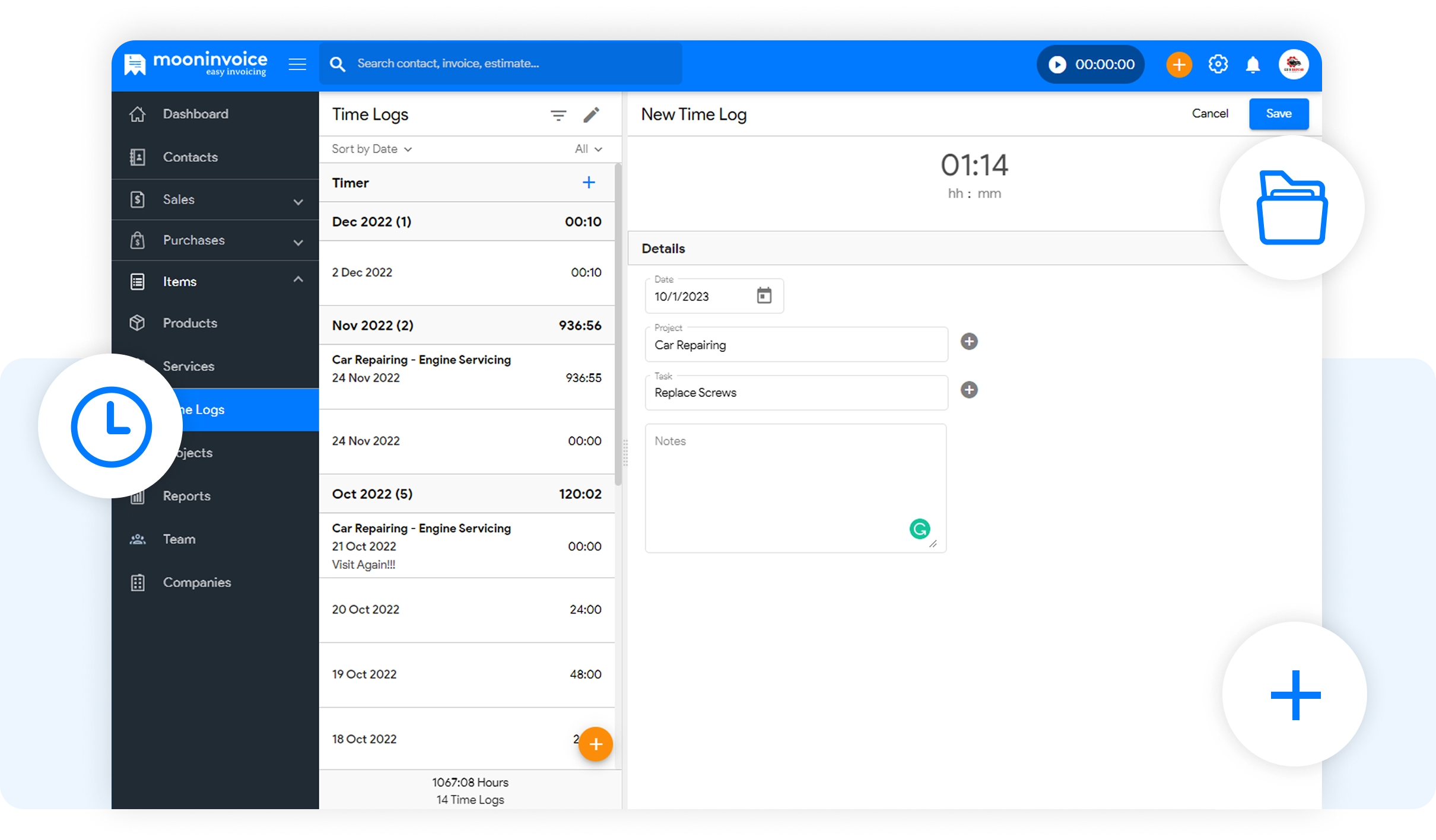 Do You Want to Create Time Logs for New Projects?