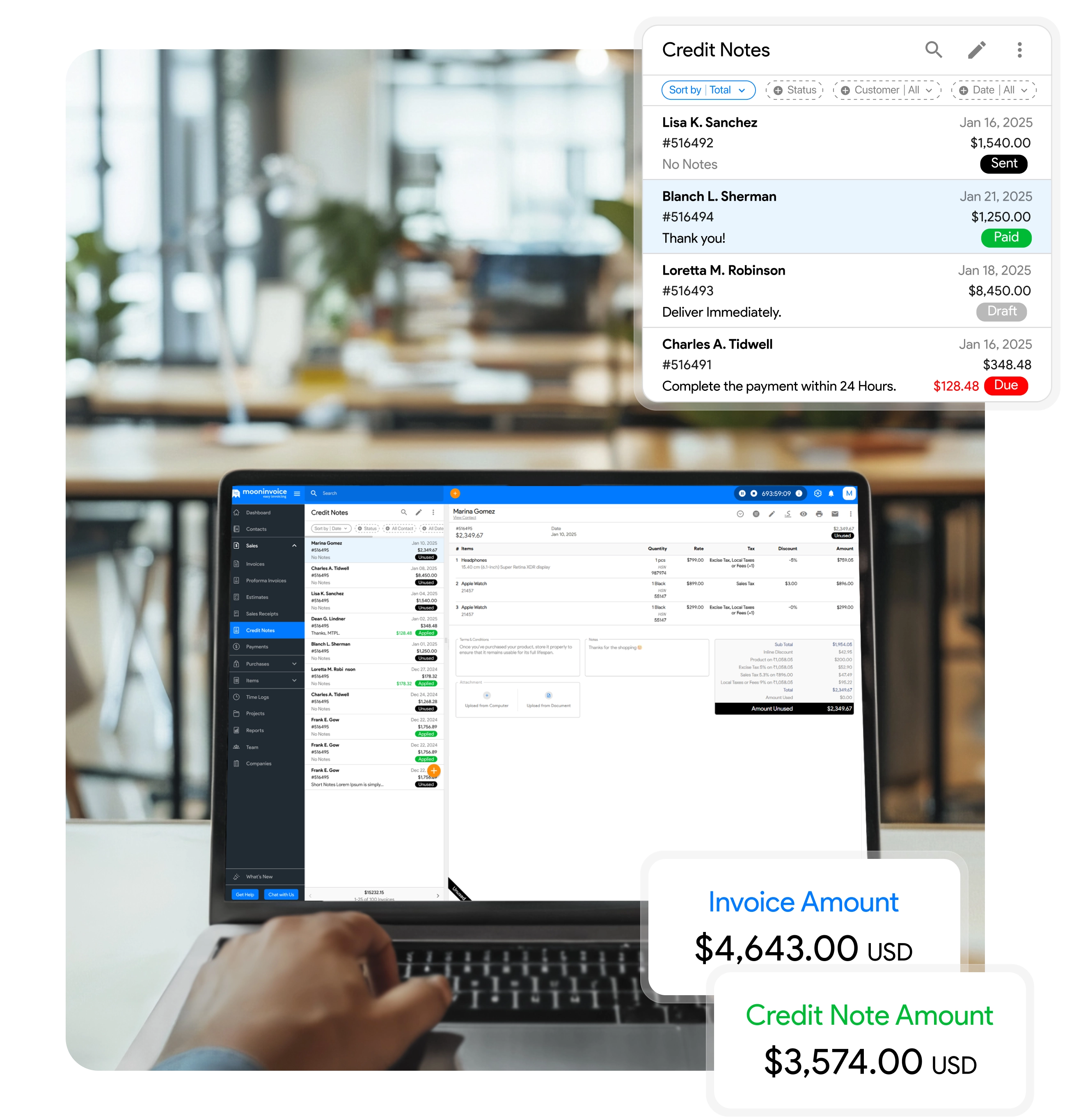 Smart Invoicing Software to Grow Small Businesses | Moon Invoice