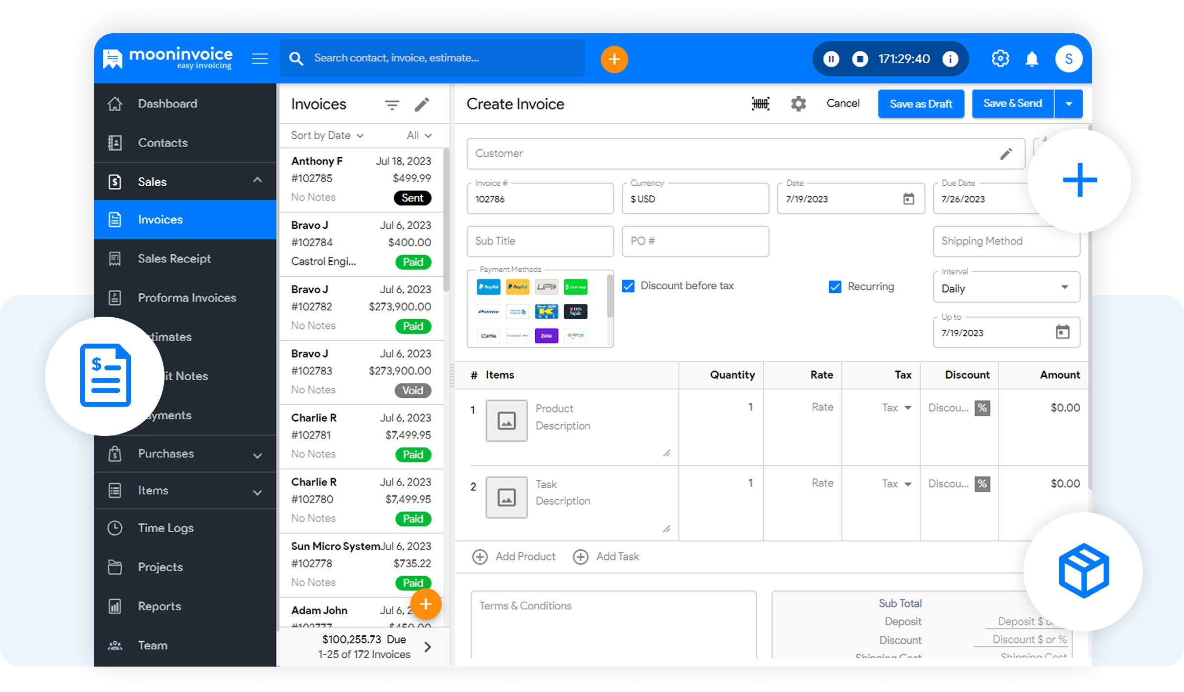 Fully Automated Invoices