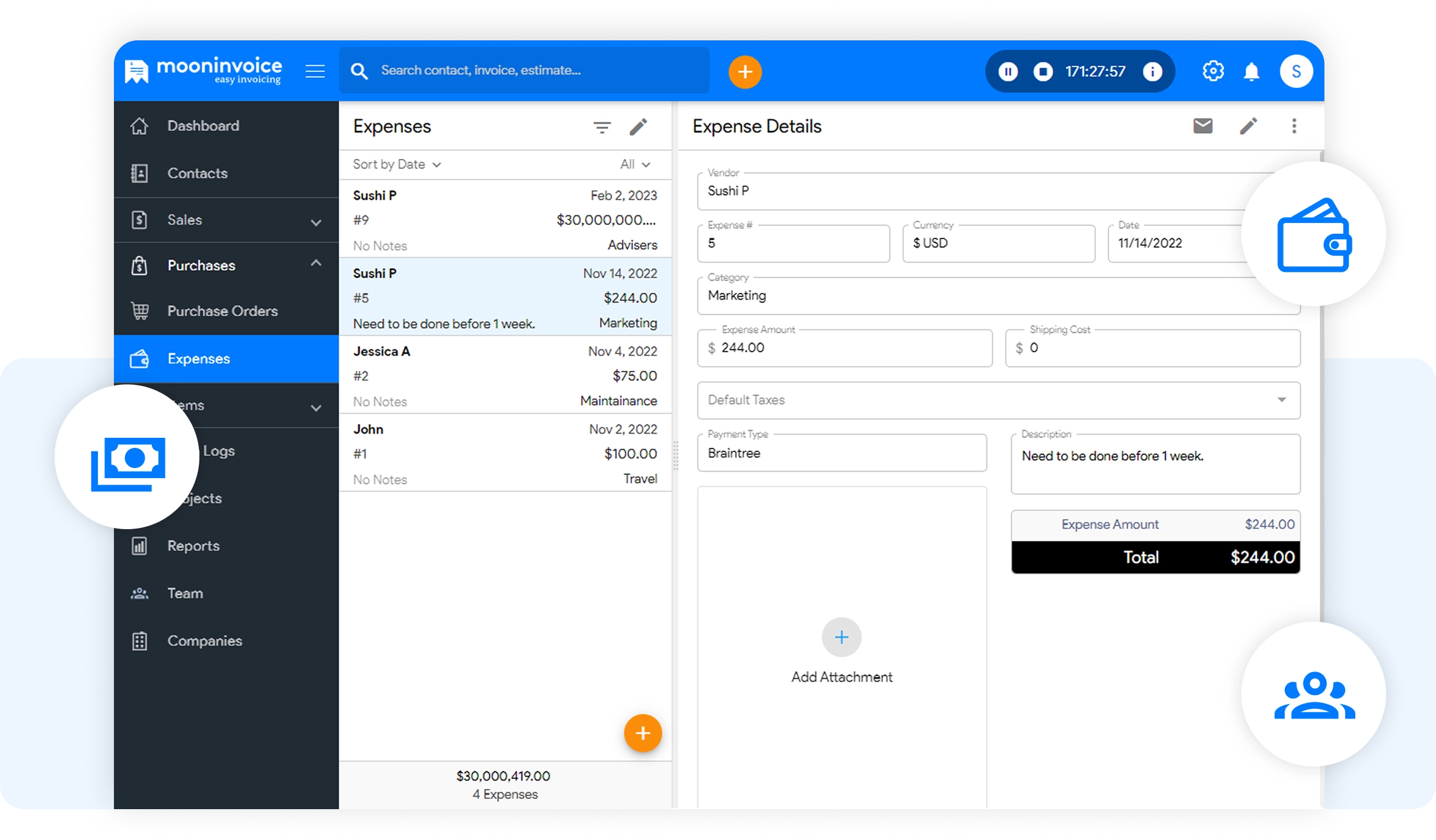 Get Expense Reimbursements