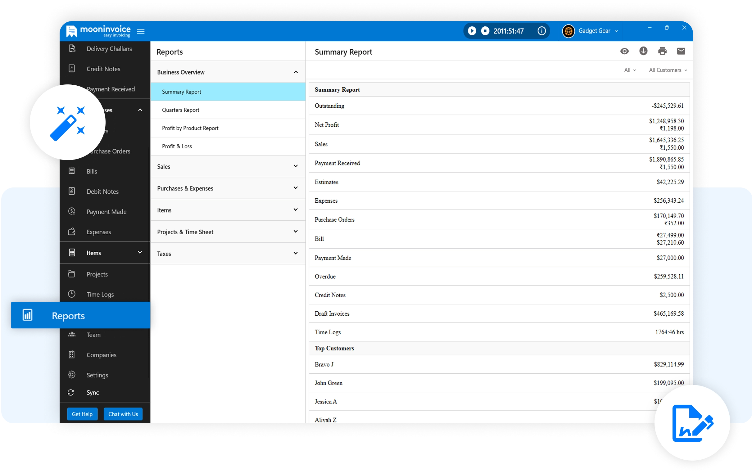 Get Insights into Business Reports