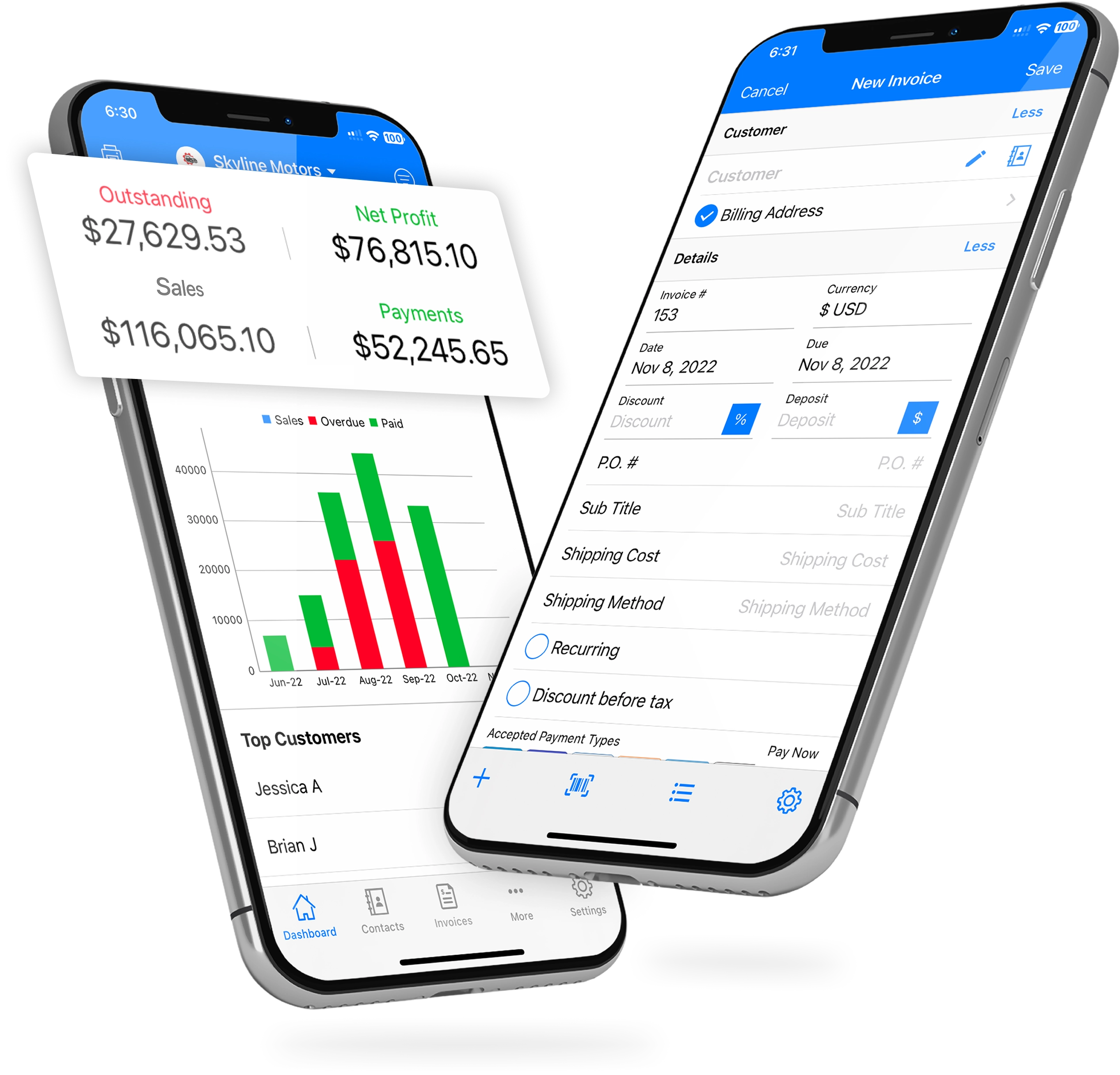 Invoicing Software for iPhone