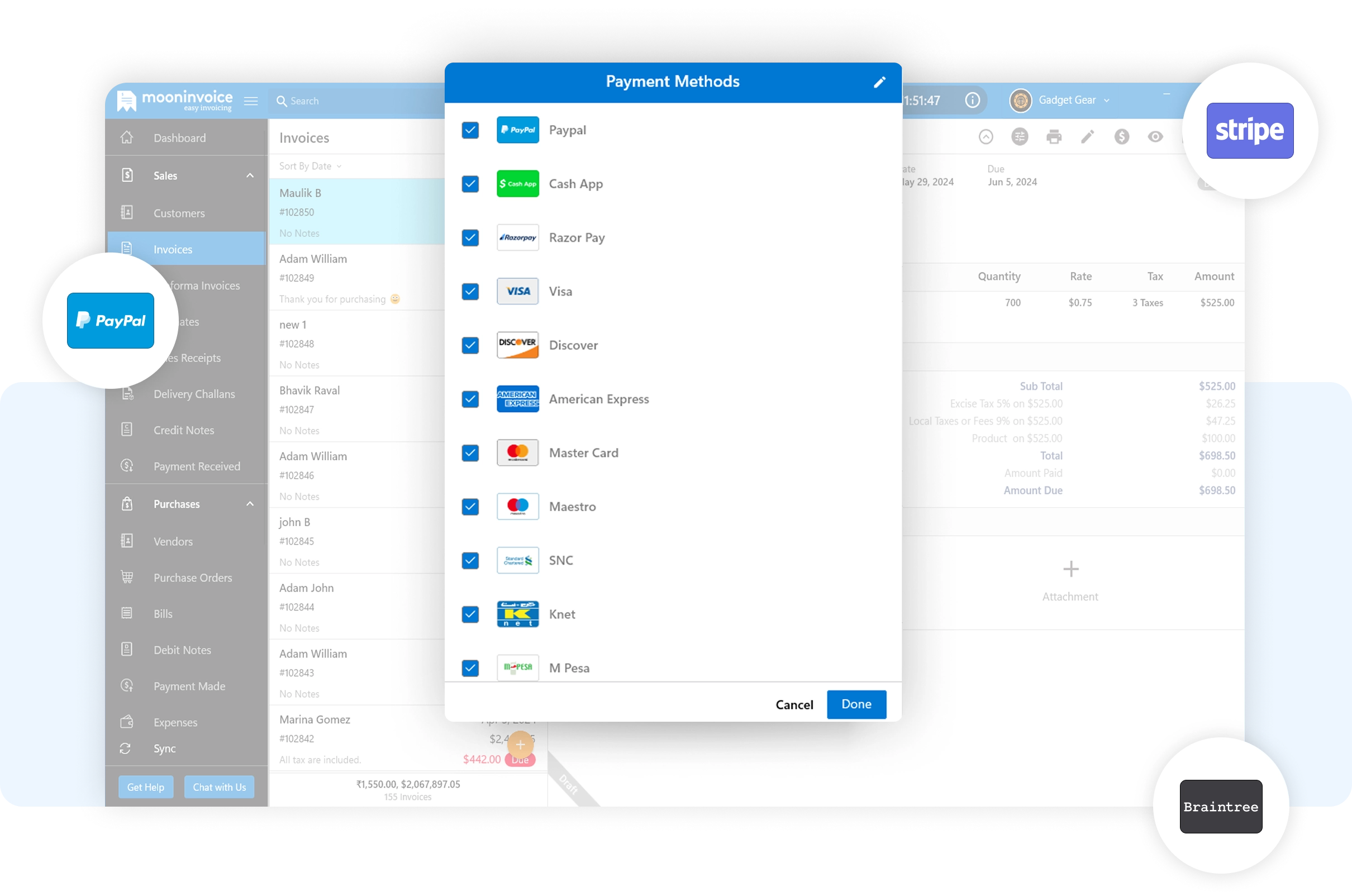 Multiple Payment Options