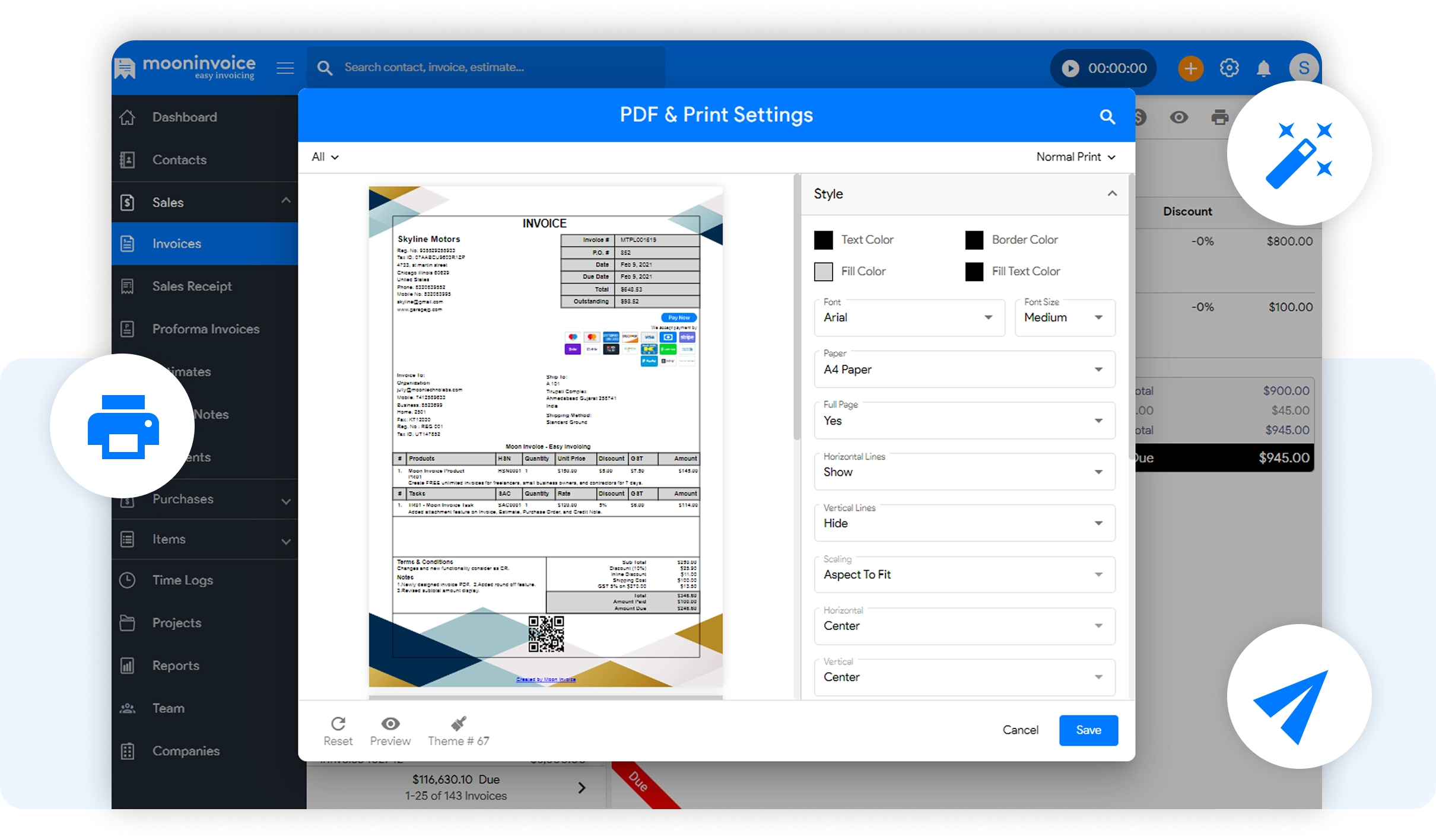 Print Receipts with a Single Click!