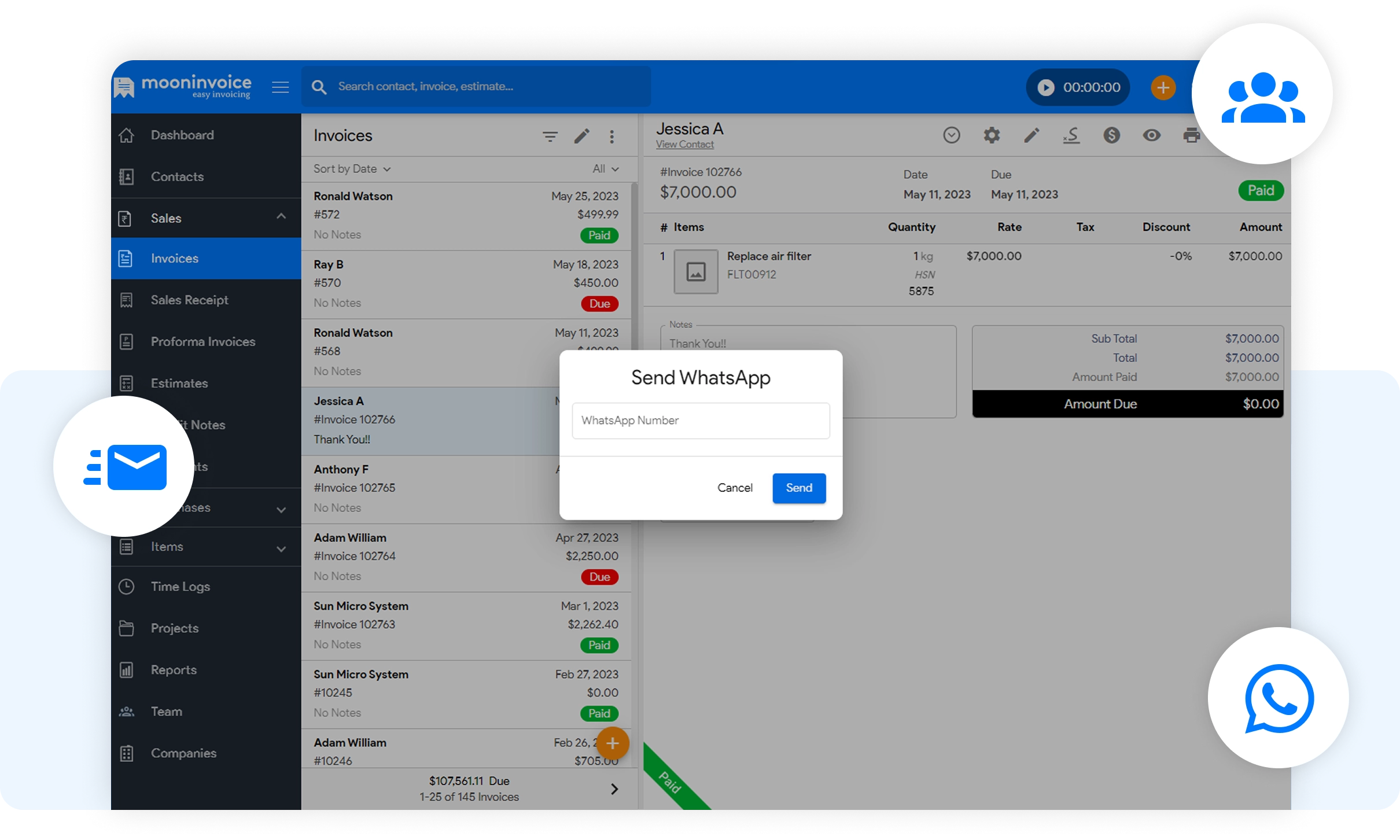 Send GST Bills Directly to Client's WhatsApp