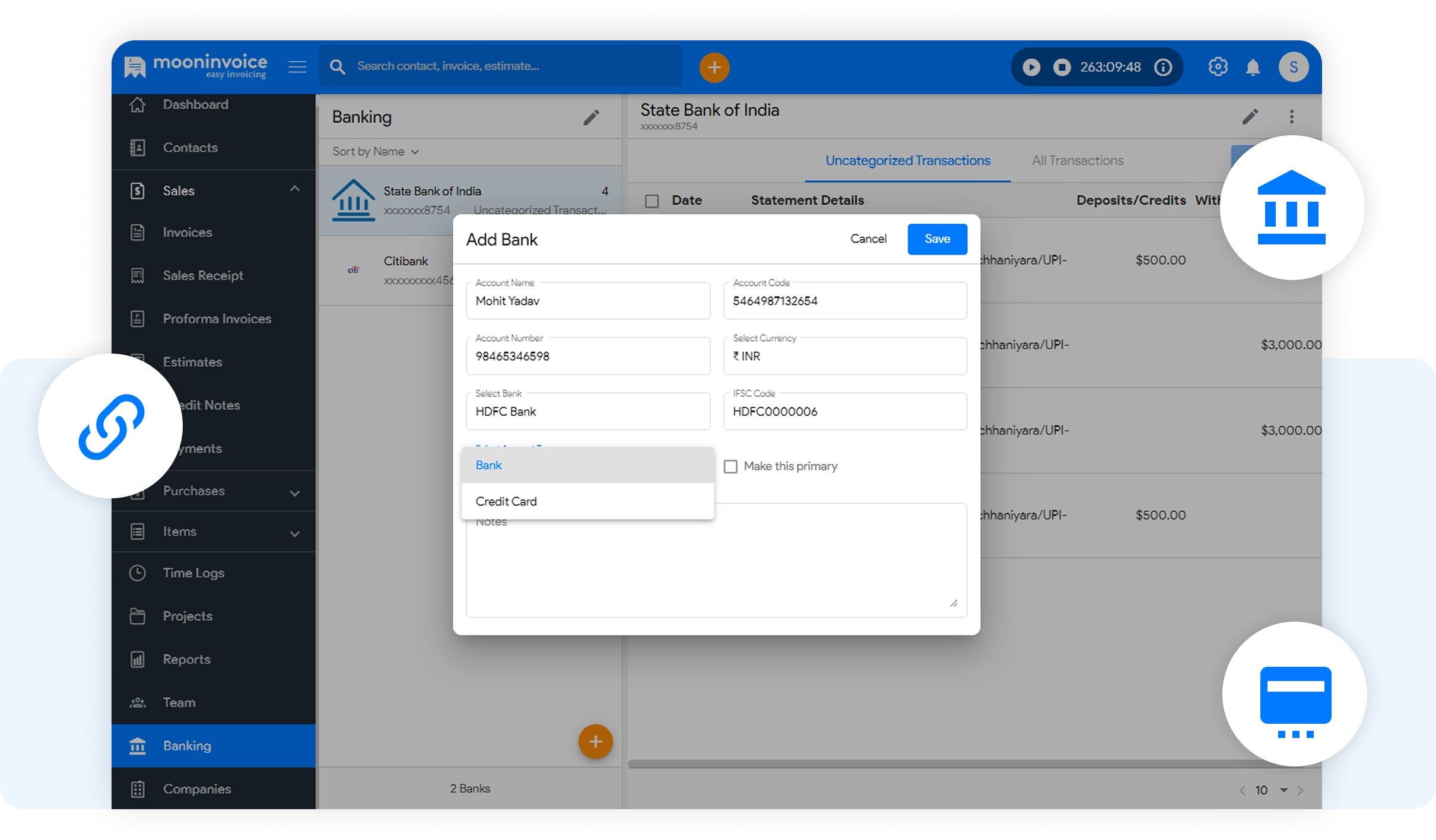 Streamline Financial Transactions by Linking Bank Accounts & Credit Cards