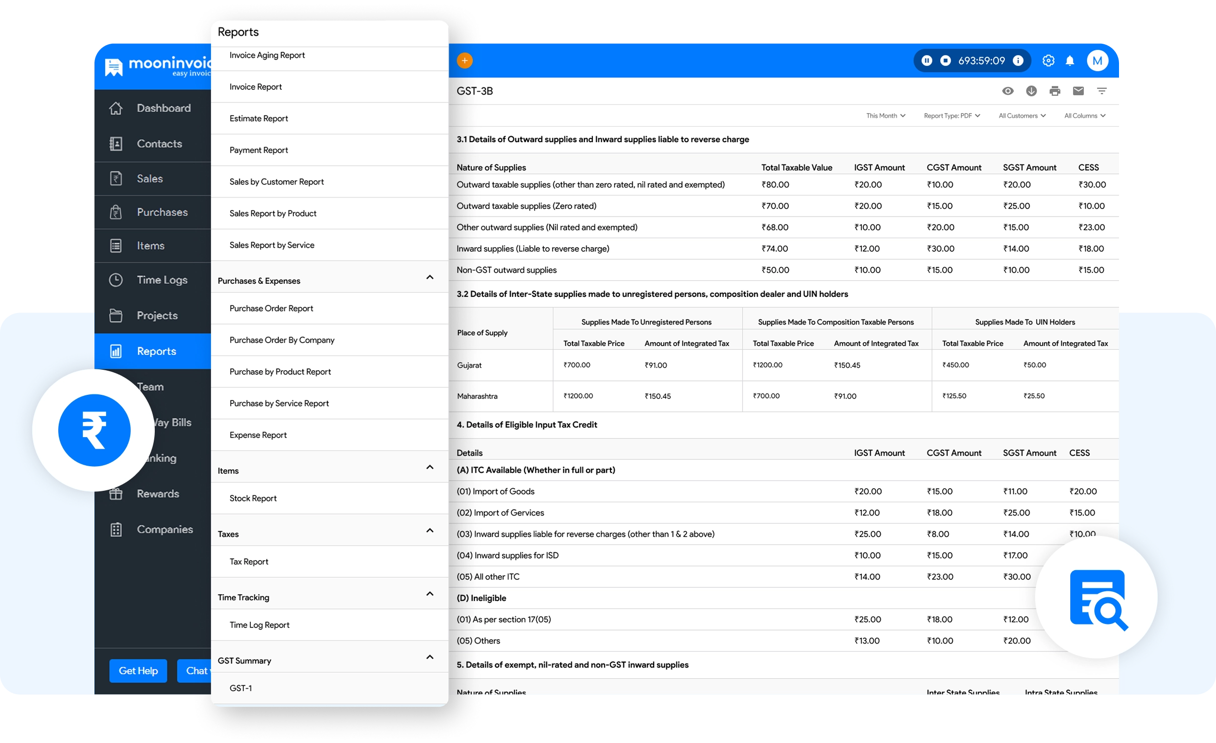 View & Download GST Reports
