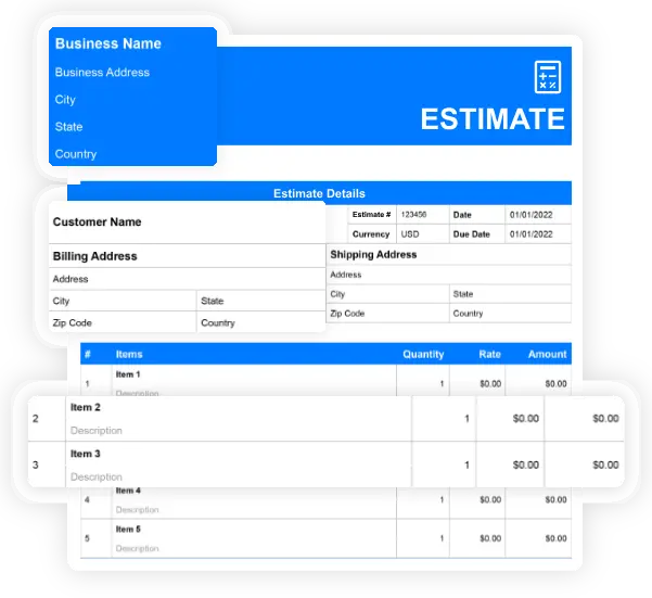 How to Fill Out an Editable Estimate Template?