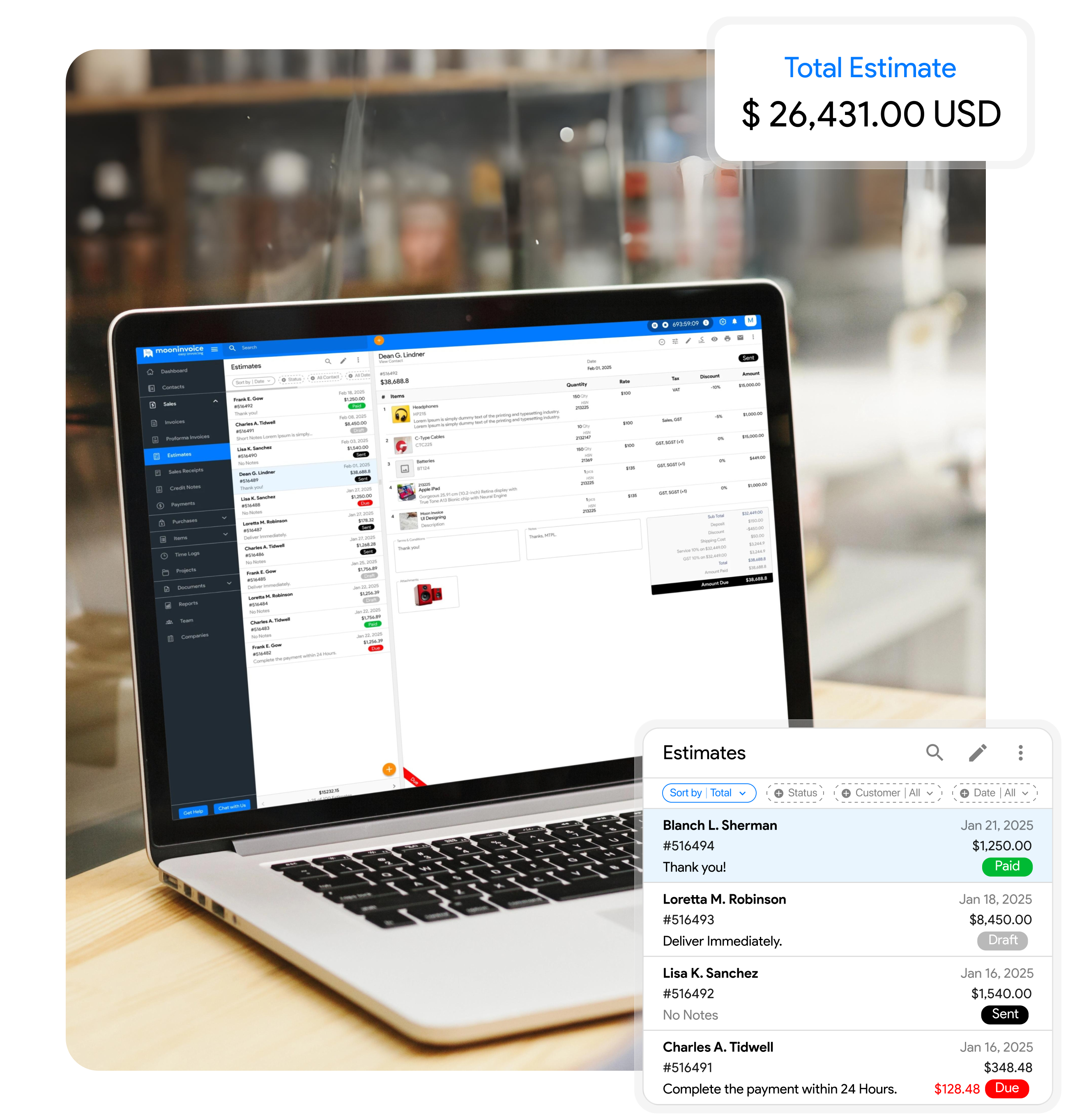 Smart Invoicing Software to Grow Small Businesses | Moon Invoice