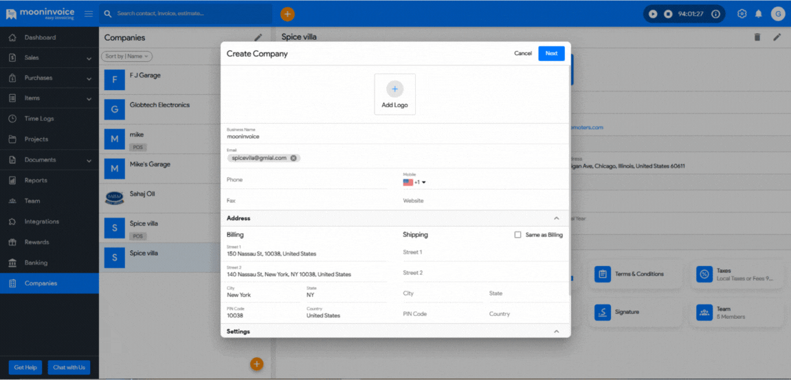 Simplified Signup Process
