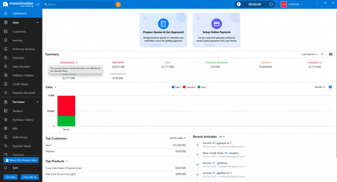 Real-time Outstanding & Spell Check Support