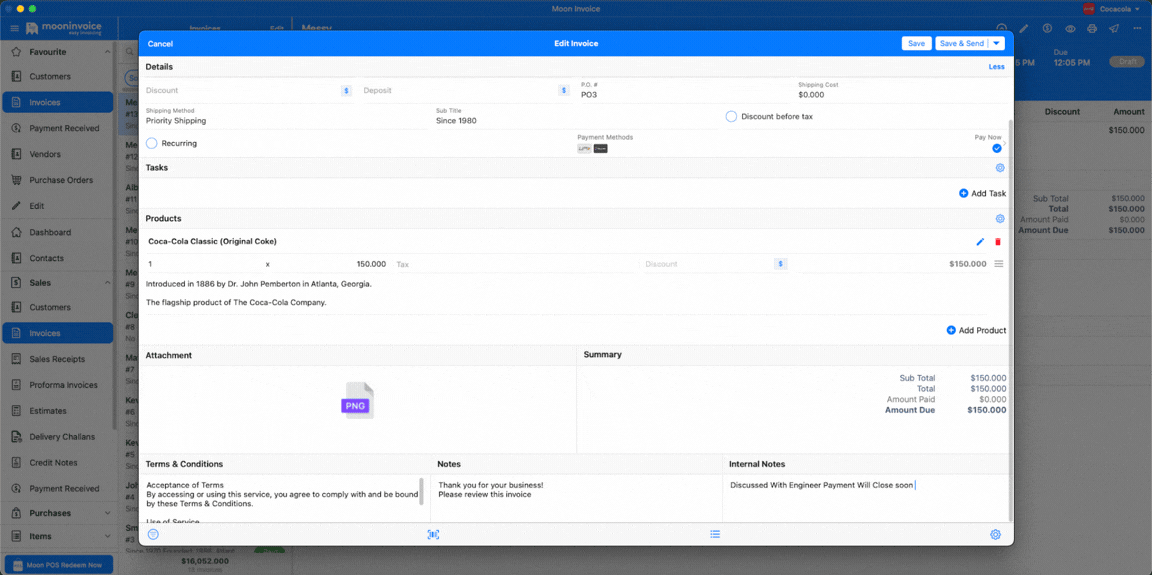 Private Internal Notes Enabled