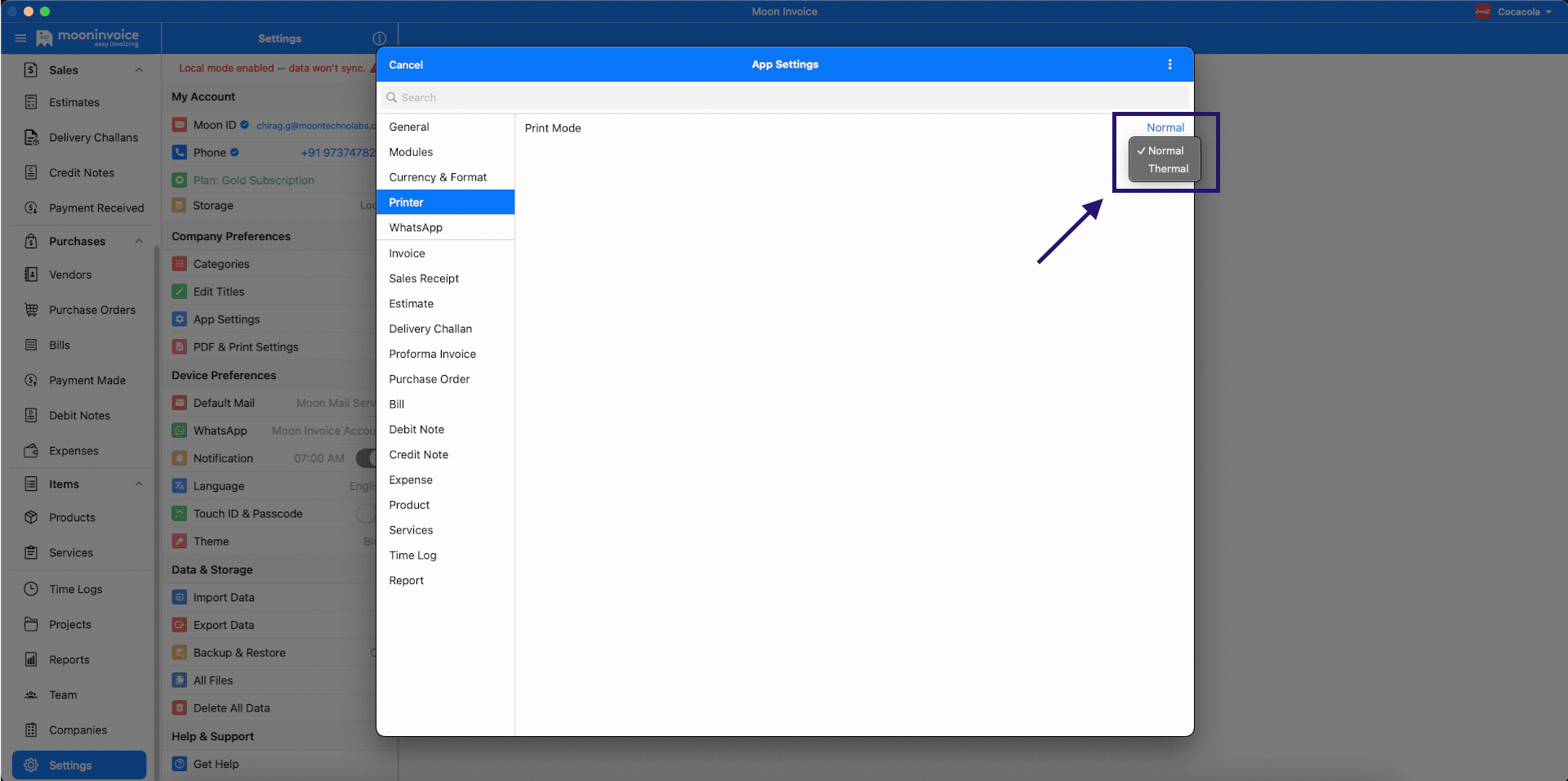 Thermal Printer Support Introduced & New Compact PDF Setting Introduced