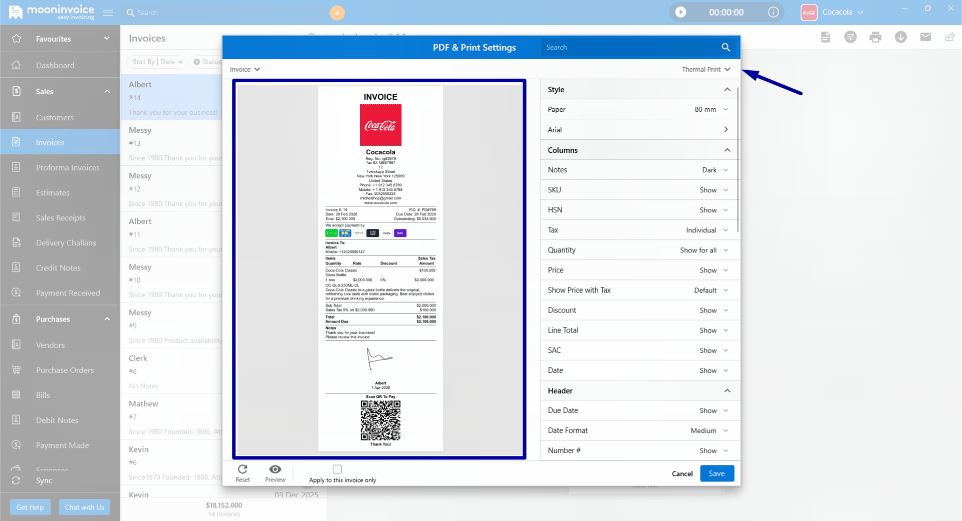Thermal Printing Support Added