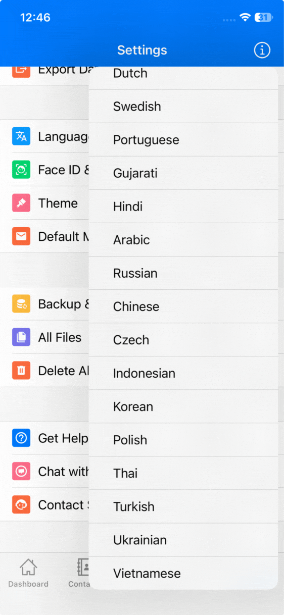 New Language Support
