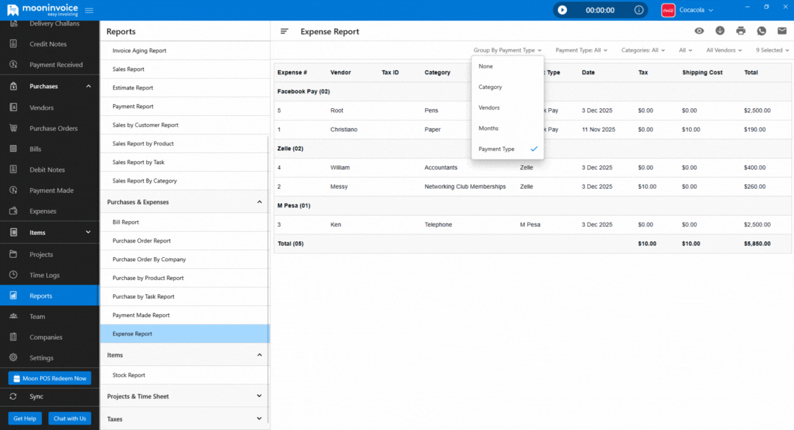 New Payment Type Grouping & Smarter Invoice Lookup