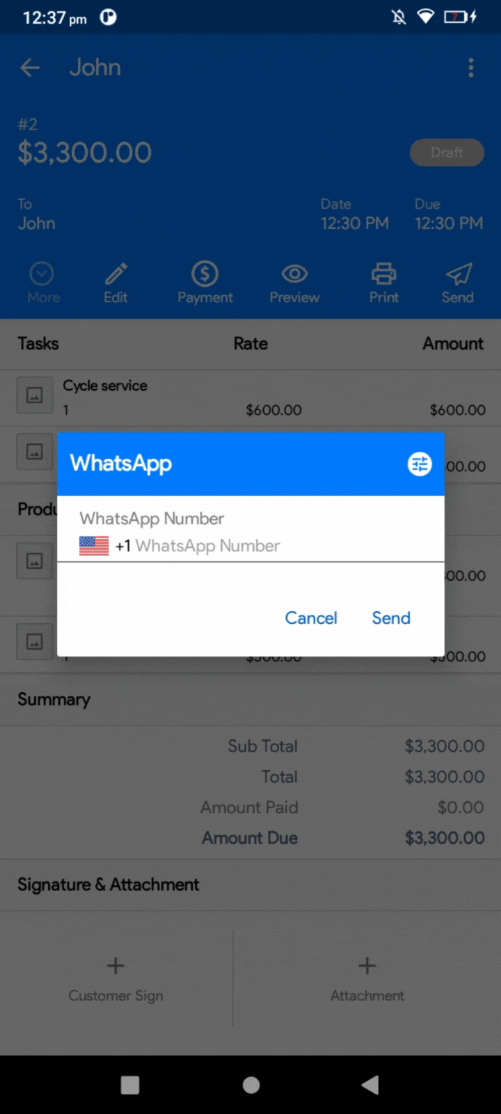 Terms and Notes Setting for WhatsApp