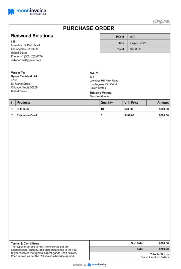 Purchase Order