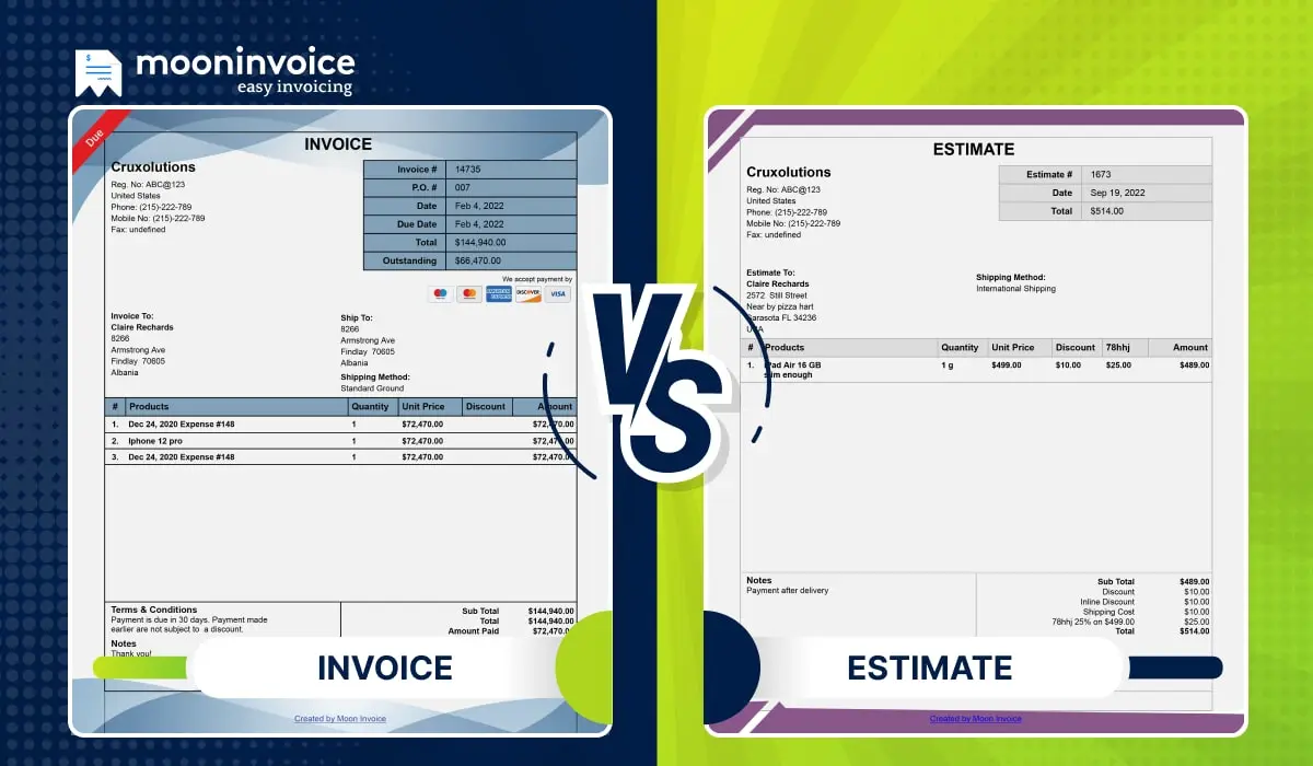 Invoice Vs Estimate: Know The Difference