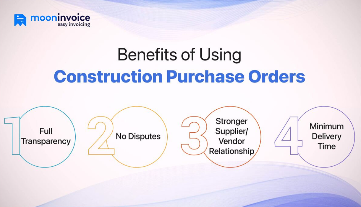 Benefits of Using Construction Purchase Orders Benefits of Using Construction Purchase Orders