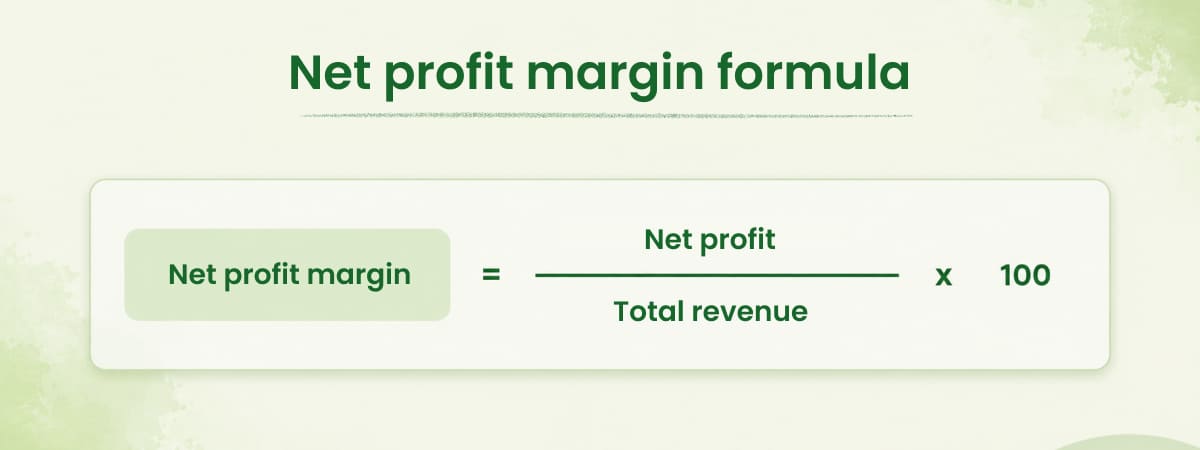 Net profit margin formula