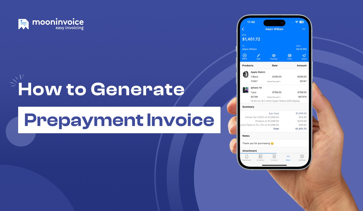 How to Create a Prepayment Invoice