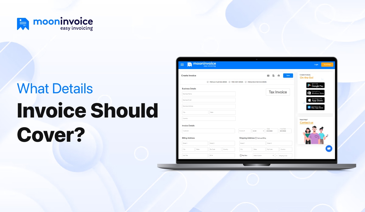 What Details Invoice Should Cover
