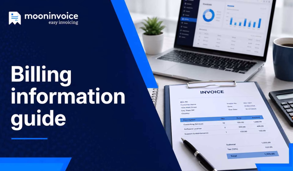 Billing information: definition, importance, and what to include