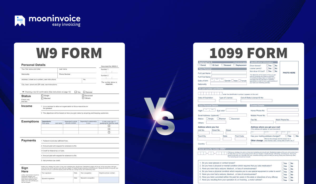 W9 Vs 1099: Know What’s the Difference Between W9 and 1099