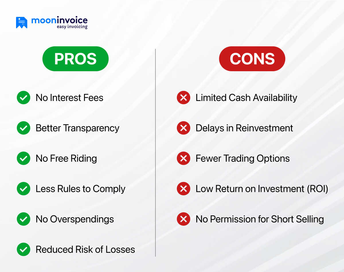 Pros and Cons of a Cash Account