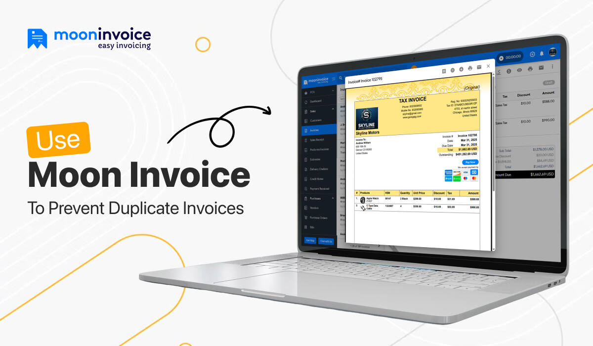 Use Moon Invoice to Prevent Duplicate Invoices
