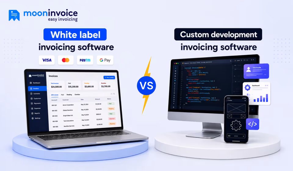 White label vs custom development invoicing software White label vs custom development invoicing software