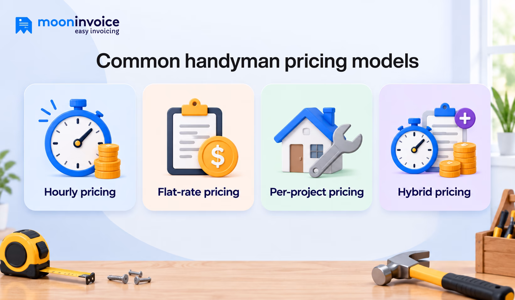 Common handyman pricing models