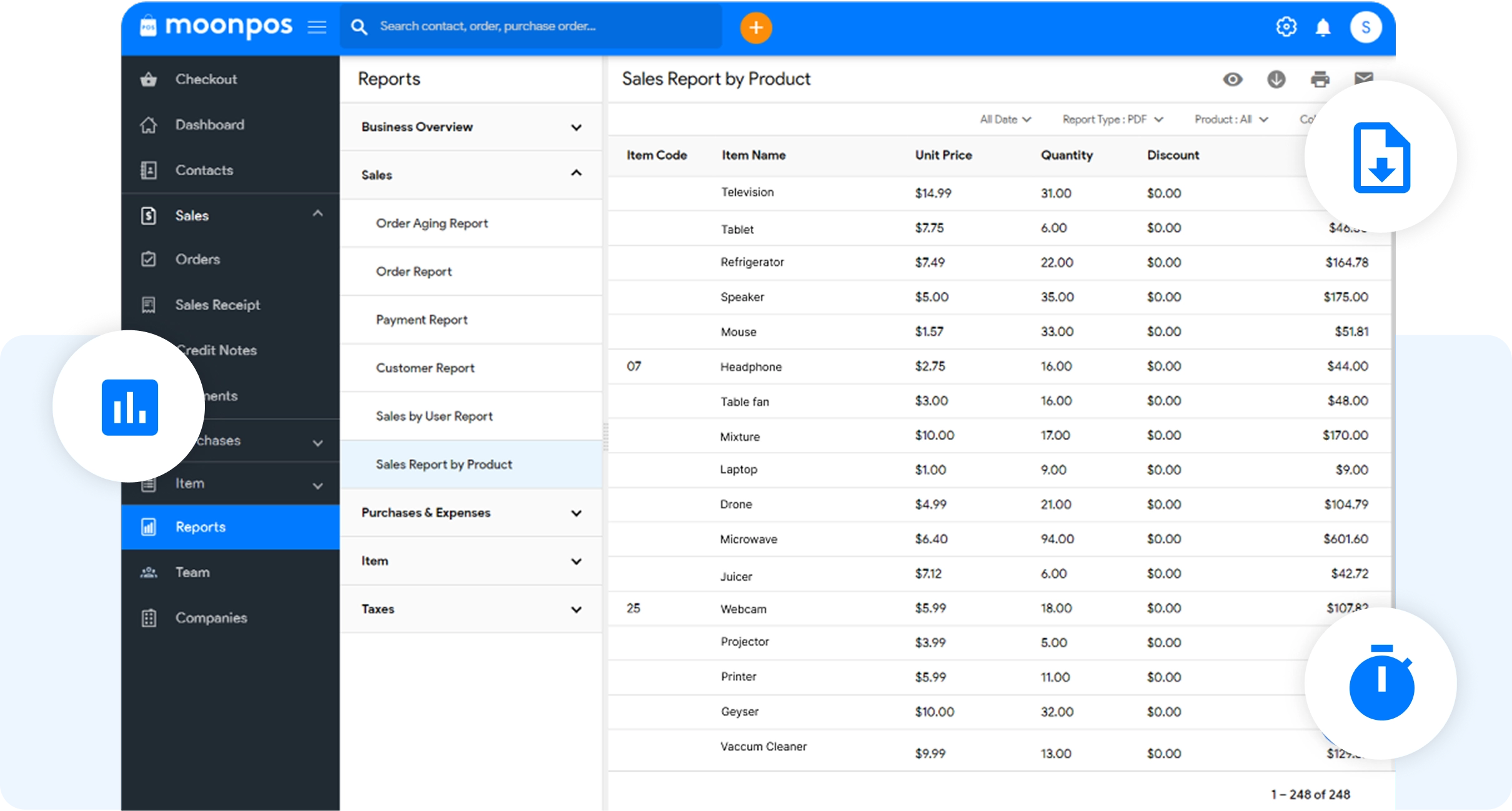 In Built Reporting