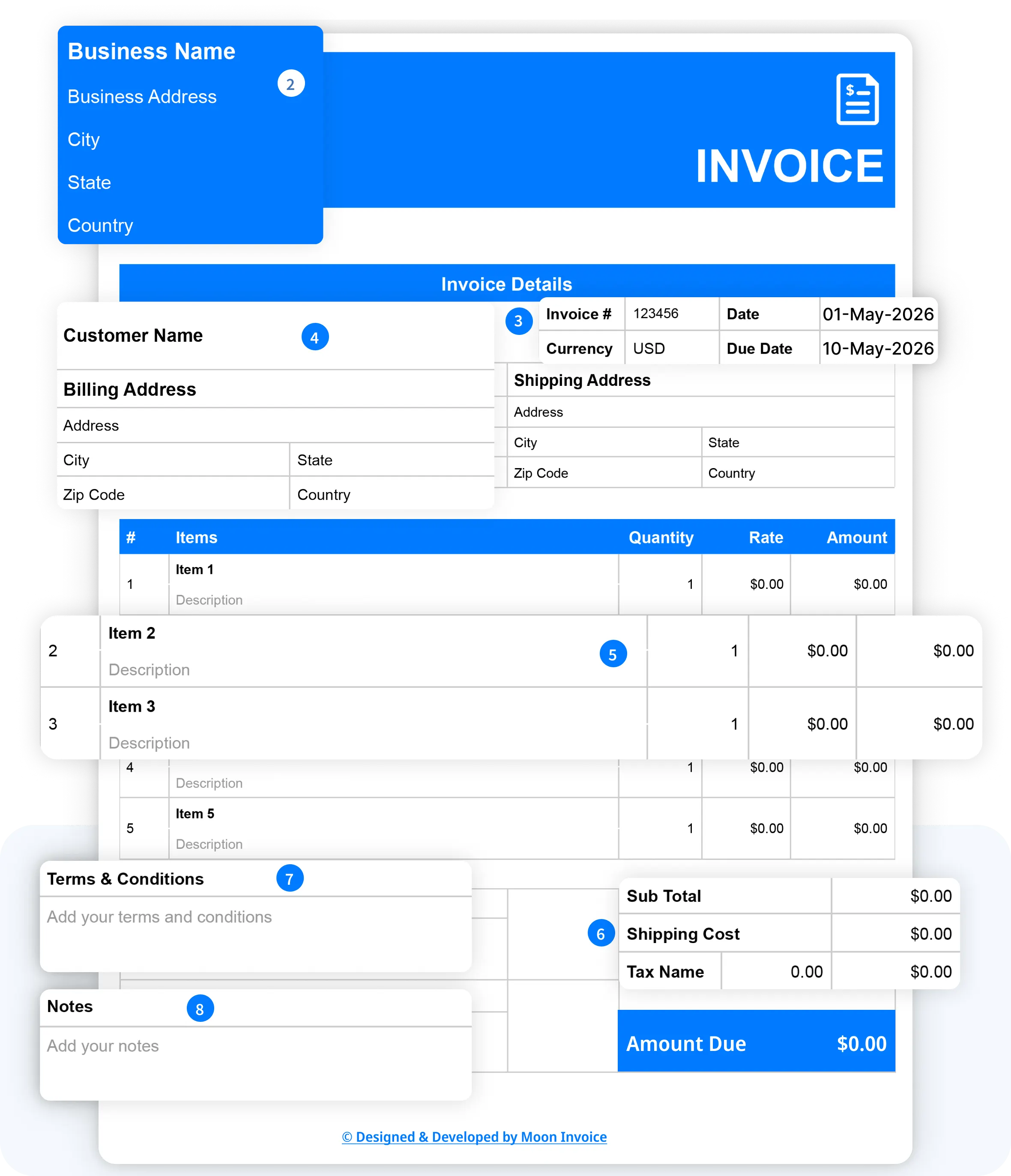 How to fill out your invoice?