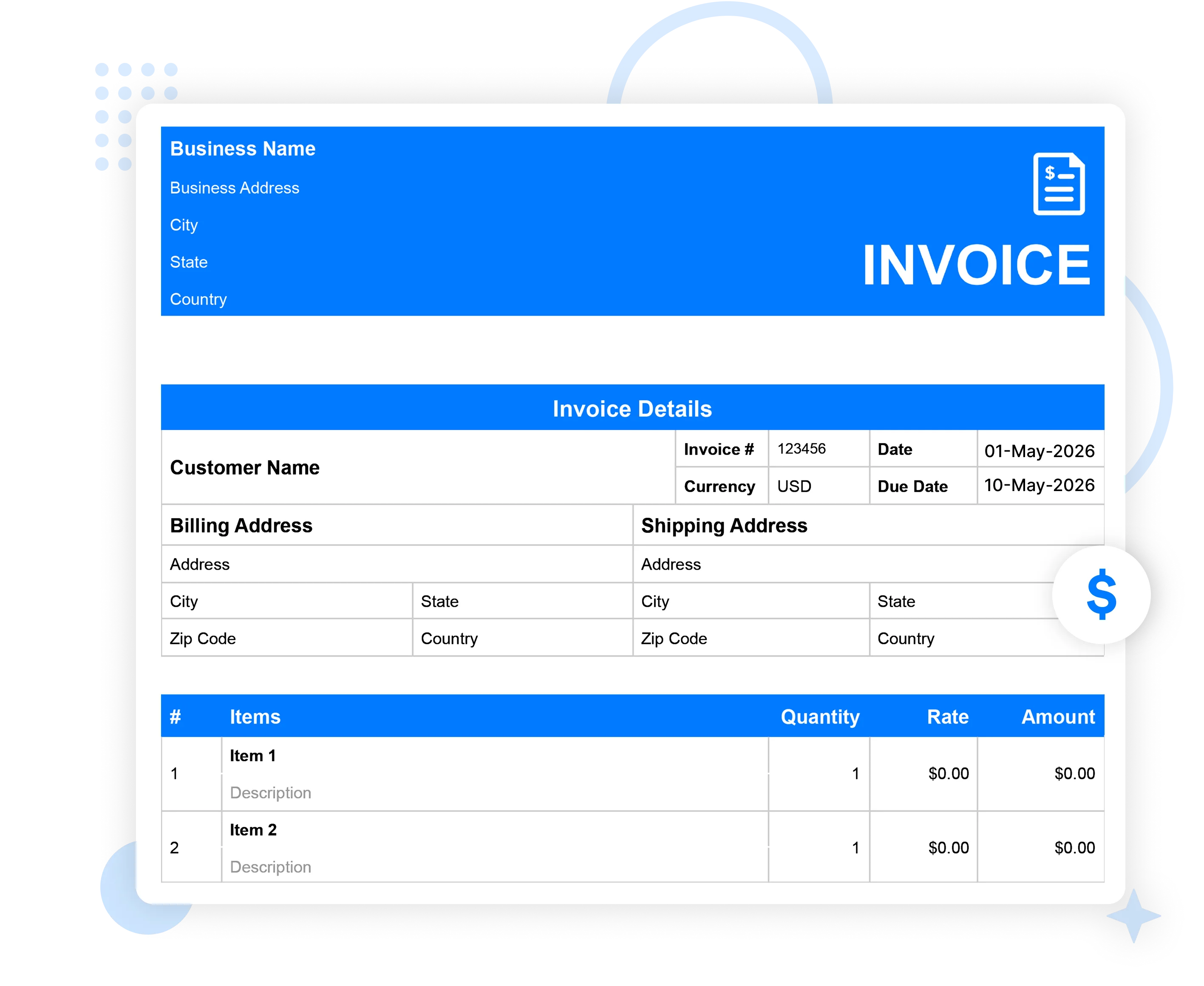 Free Invoice Template