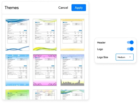 Make branded invoices