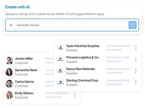 Manage contacts with AI